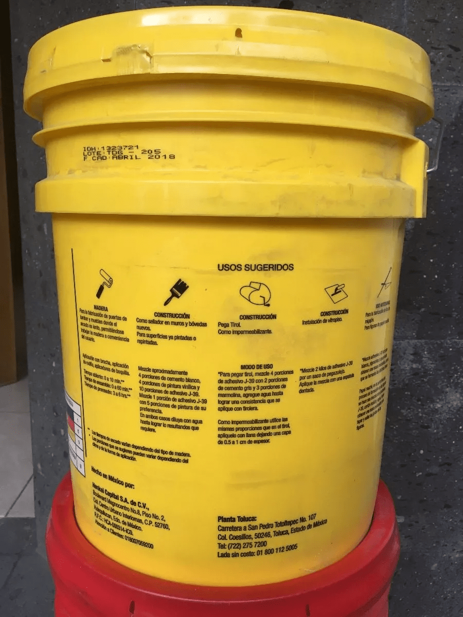 1323721 Cubeta de Pegamento Dorus Resistol J-39 de 18kg LOCTITE