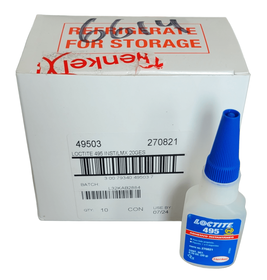 270821 LOCTITE 495 Adhesivo Instantaneo Super Bonder, Botella 20 gr, 270821 LOCTITE