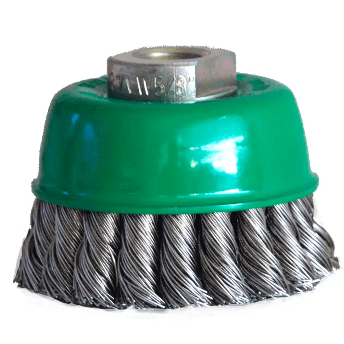 Austromex-1567 Tenazit 1567, Cepillo tipo copa trenzado de 3" Multirosca AUSTROMEX