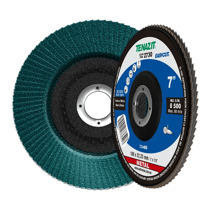 Austromex-2730 Austromex Tenazit 2730, Disco laminado de 7", TZS - 40, grano zirconio AUSTROMEX