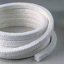 Empaquetadura Trenzada Tipo Garlock de Fibra Sintética con PTFE Teflón de 1/4″, 1 metro MARINOS DEL GOLFO
