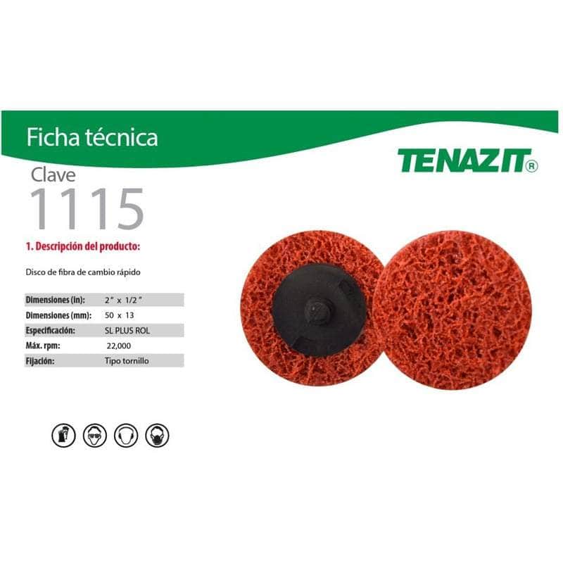 1115 Tenazit 1115 Disco Cambio Rápido Súper Limpieza Plus 2 PuLG New MARINOS DEL GOLFO