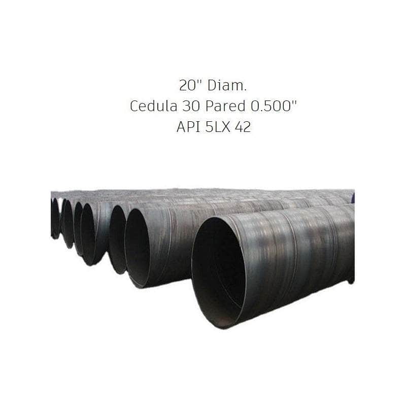 20PULG-CDXS Tubo Acero Carbon Con Costura Ext Biselados 20 Pulgadas Cdxs New MARINOS DEL GOLFO