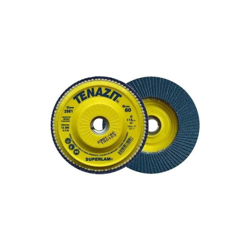 2981 Tenazit 2981, Disco Laminado Zirconio Grano 60, 4-1/2 PuLG New MARINOS DEL GOLFO