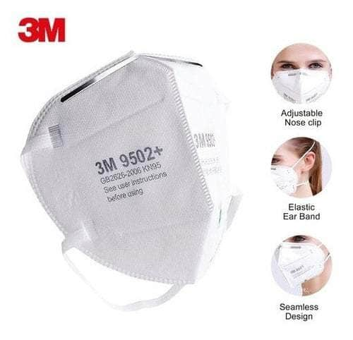 3M-9502+ 3M 9502+ Mascarilla N95, Caja de 50 Piezas 3M