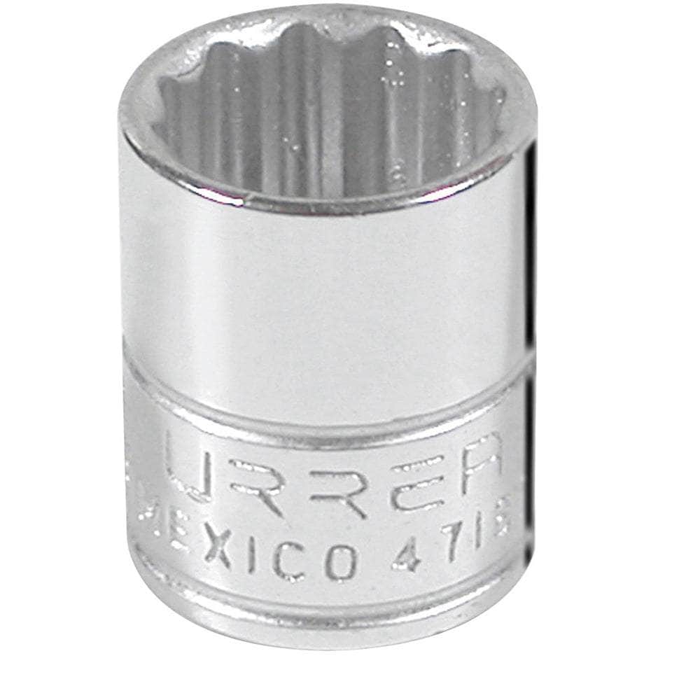 4718T Dado en pulgadas cuadro de 1/4", 12 puntas, 9/16", cod.4718T Urrea Urrea