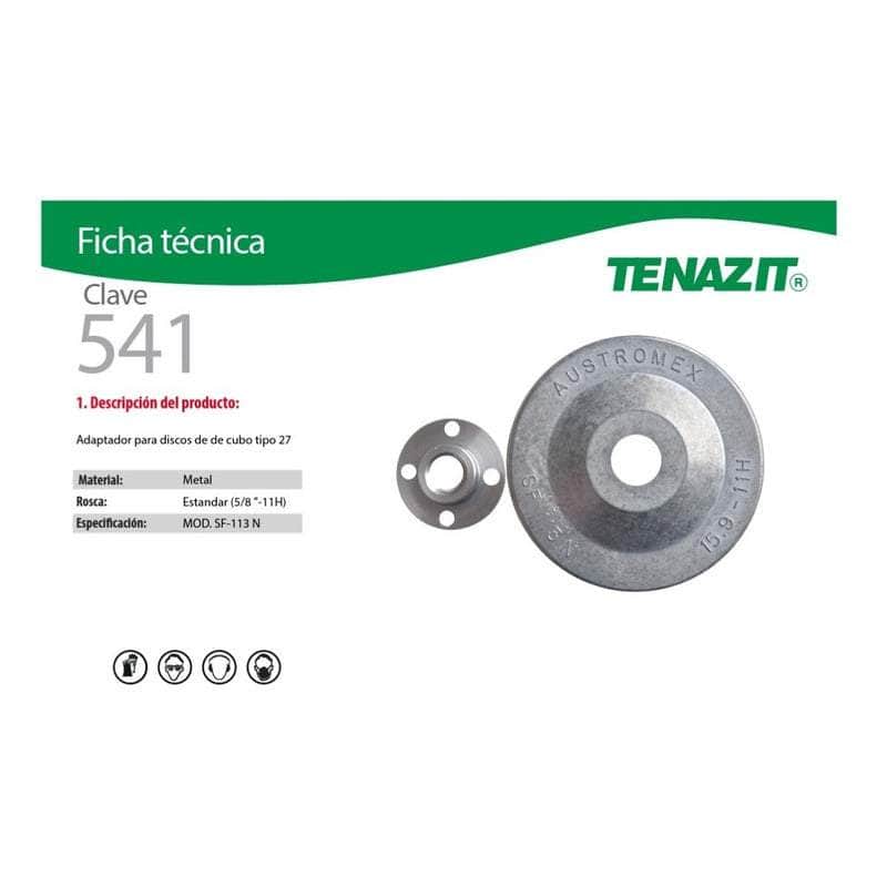 541 Austromex 541 Adaptador Para Disco De Cubo Tipo 27 MARINOS DEL GOLFO