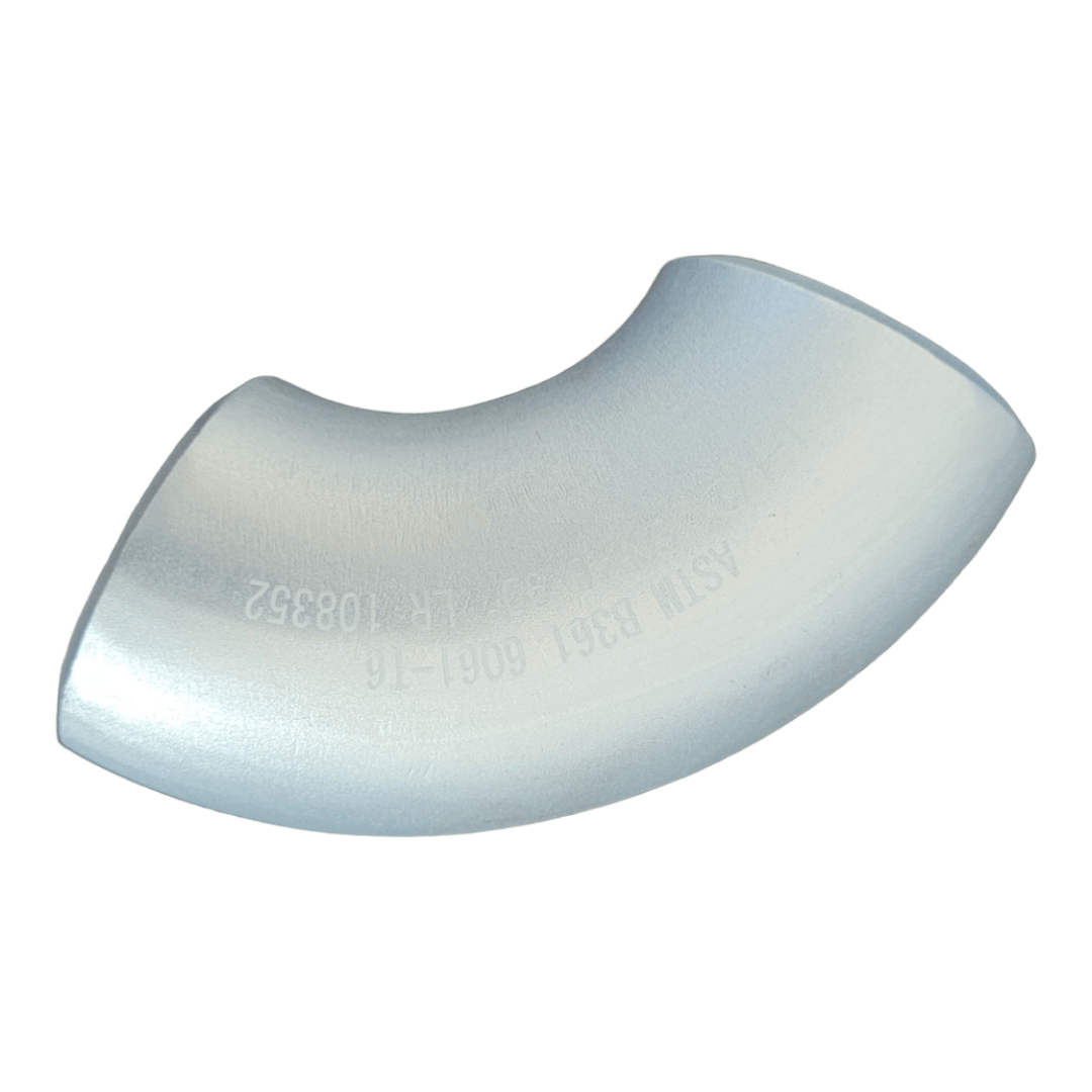 6061-T6 CODO 90°, 3", CD 40 Codo de aluminio 6061-T6 de 3" Cedula 40 a 90° MARINOS DEL GOLFO