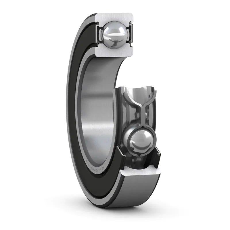 Cojinete Acero Carbono Pack De 2 Rodamientos De Bolas 6203-2RSC3 - 17x40x12 Mm, Doble Sello De Goma, Acero Al Carbono Rodamientos 6203-2RSC3
