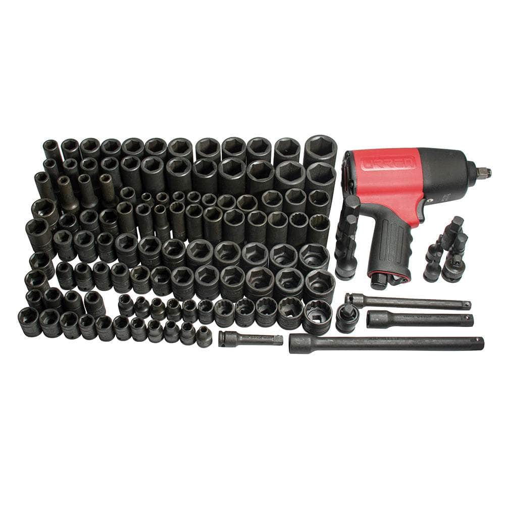98152 Juego intermedio industrial combinado 120 piezas de impacto, sin gabinete, cod.98152 Urrea Urrea
