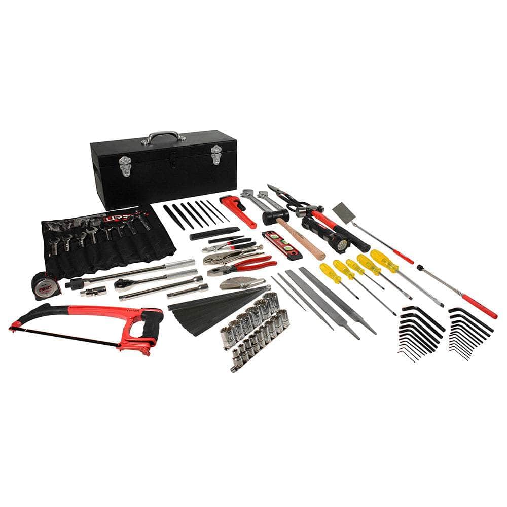98165 Juego básico industrial para mecánico en pulgadas, 93 piezas con caja D7C20, cod.98165 Urrea Urrea