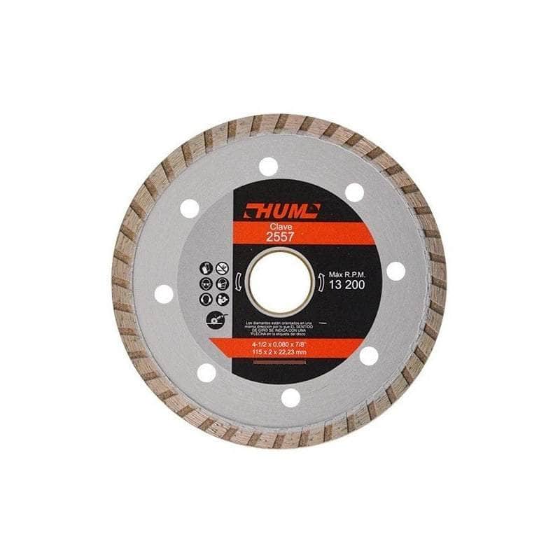 CLAVE-2557 Austromex 2557 Disco Diamante Turbo Ddt Hum 4-1/2 Pulgadas MARINOS DEL GOLFO