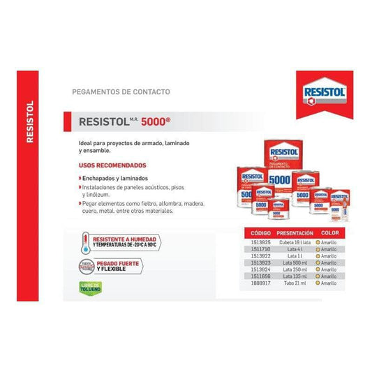 Pegamento Resistol 5000 De 18 Litros GRUPO TMG