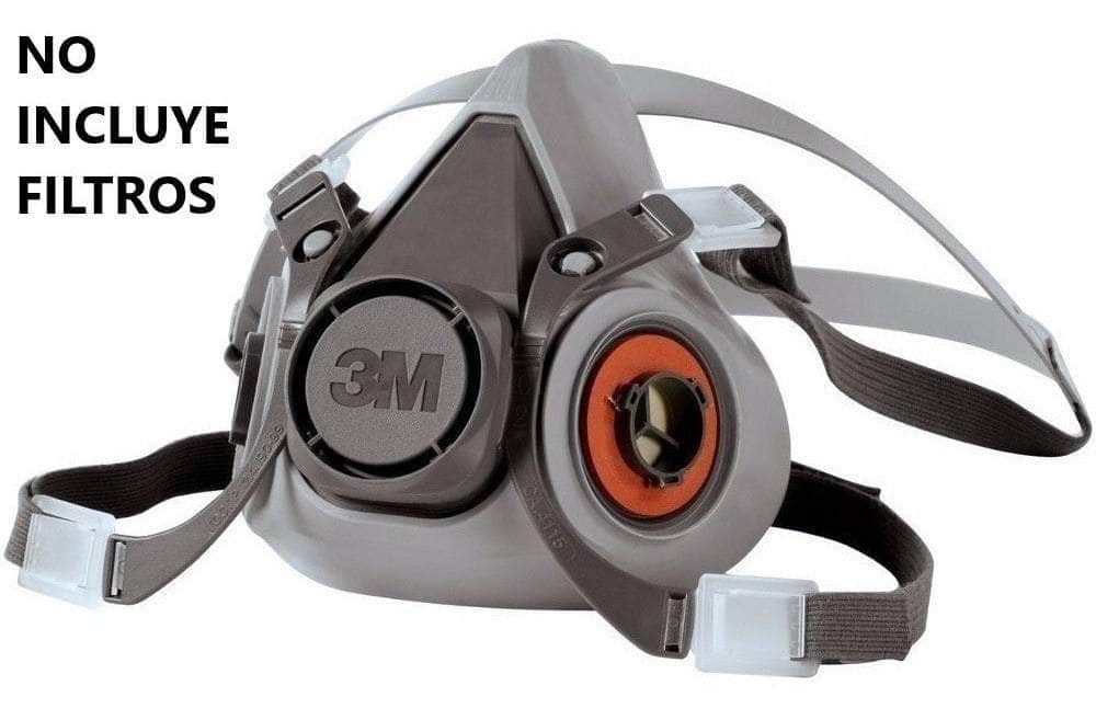 3M 6300 Respirador Reutilizable de Media Cara Talla Grande, 70071622123 3M