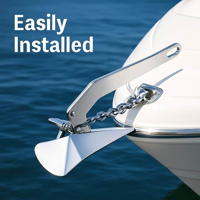 ANCLA DELTA 1KG Ancla Marina tipo Delta de 1kg (2.2 Lb) de Acero Inoxidable 316 MARINOS DEL GOLFO