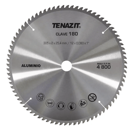 Austromex-180 Austromex Tenazit 180 Disco de sierra para aluminio de 12" 80 dientes AUSTROMEX