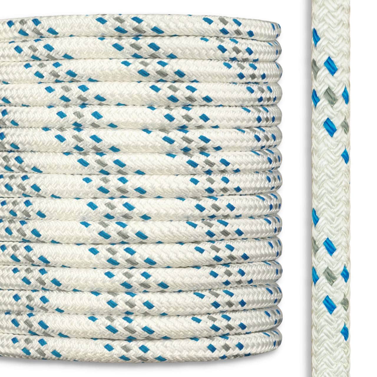 Cuerda Yacht Braid Doble Trenzado de Seda de 5/16" (8mm), 1 metro MARINOS DEL GOLFO