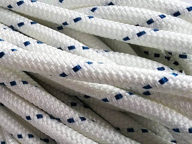 Cuerda Yacht Braid Doble Trenzado de Seda de 5/16" (8mm), 1 metro MARINOS DEL GOLFO