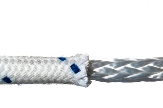 Cuerda Yacht Braid Doble Trenzado de Seda de 5/16" (8mm), 1 metro MARINOS DEL GOLFO