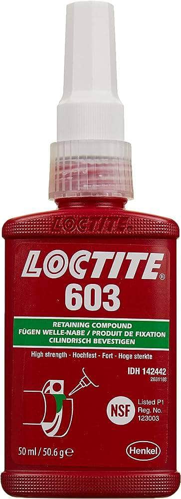 Loctite 609-50ml LOCTITE 603 de 50ml Compuesto Retenedor de Alta Resistencia LOCTITE