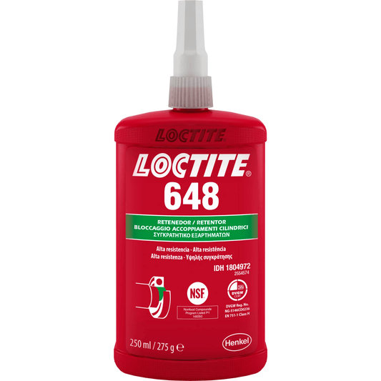 Loctite-648-250ml LOCTITE 648 de 250ml Compuesto Retenedor Resistencia Alta LOCTITE