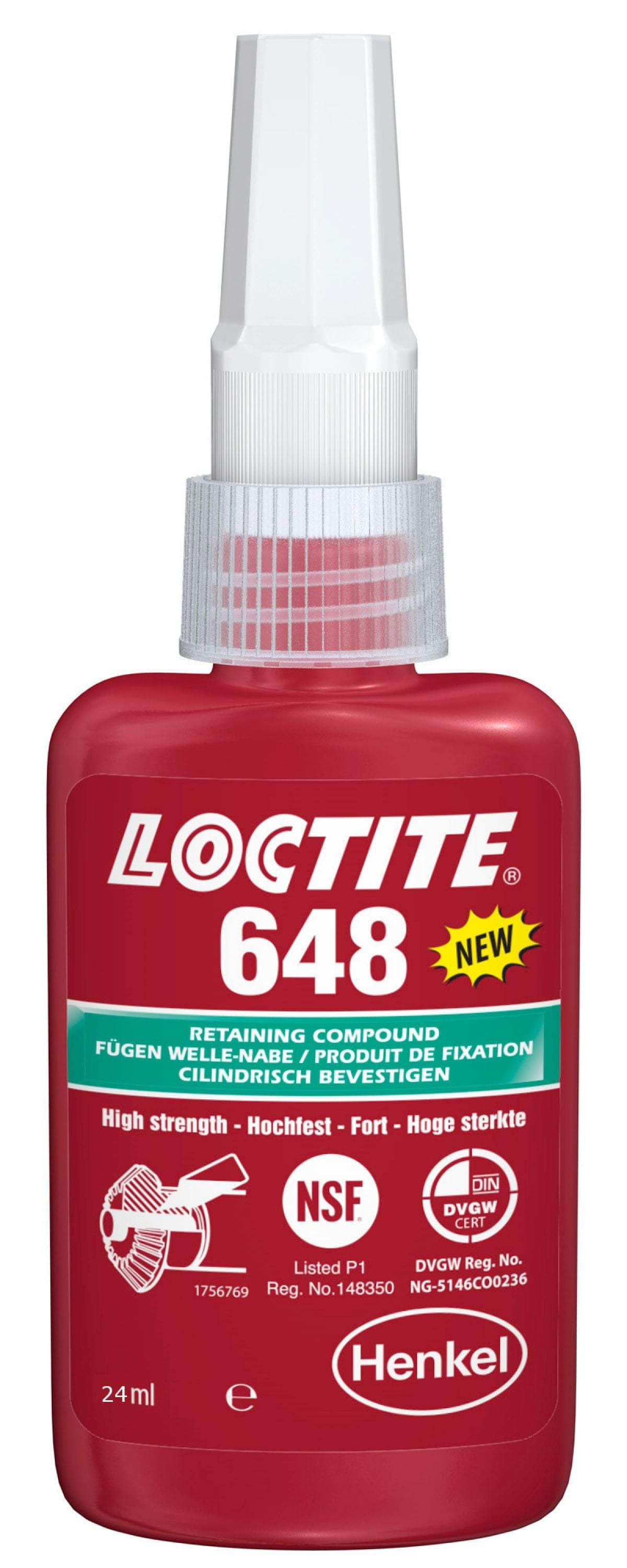 Loctite-648-50ml LOCTITE 648 de 50ml Compuesto Retenedor Resistencia Alta LOCTITE