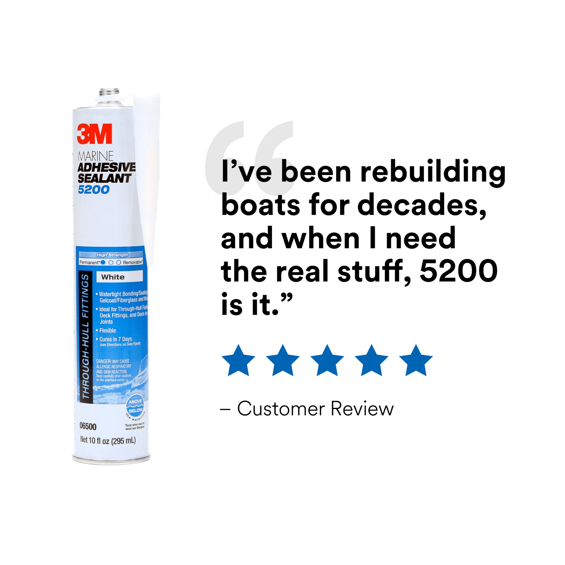 3M 5200 Adhesivo Sellador Marino color Blanco de 295ml, Cod. Q3M5200B ...