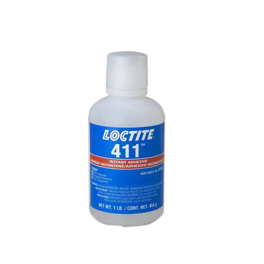 135447 LOCTITE 411 Adhesivo Instantaneo Prism Transparente Tenaz, Botella 1 Lb, 135447 LOCTITE