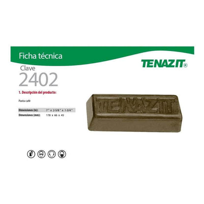 2402 Tenazit 2402 Pasta Para Pulido Café, Metales No Ferrosos New MARINOS DEL GOLFO