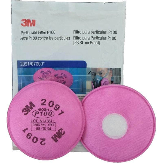 3M-2091 3M 2091 Filtro para particulas P100 HEPA (par) 3M
