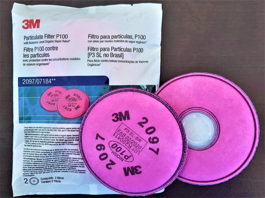 3m-2097 3M 2097 Filtro para particulas P100 para Ozono y Vapores Organicos 3M