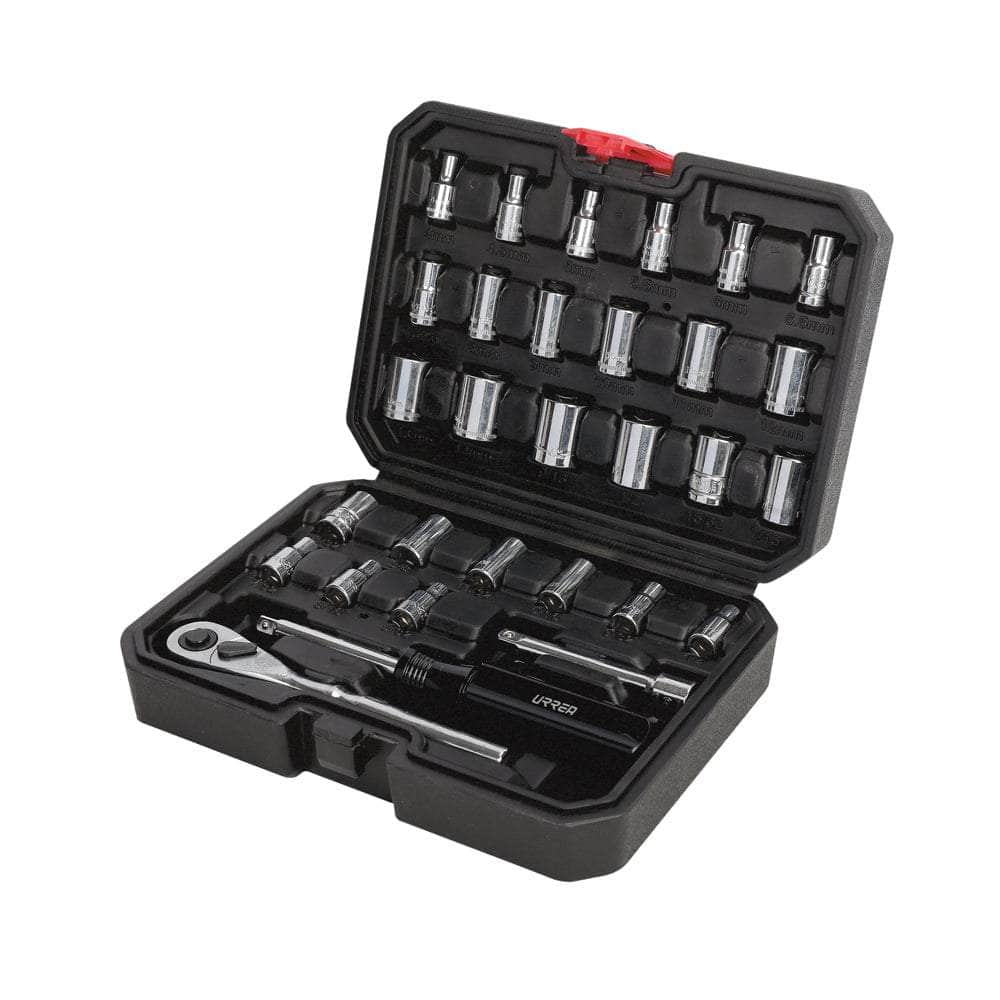 4700CB Juego de dados y accesorios cuadro de 1/4" combinado, 30 piezas, cod.4700CB Urrea Urrea