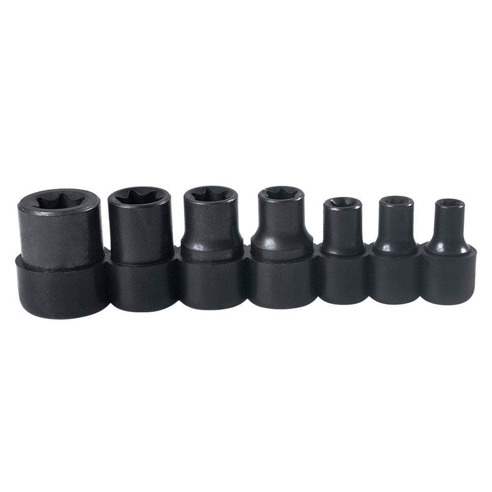4752E Juego de 7 dados Torx hembra cuadro de 1/4" y 3/8", cod.4752E Urrea Urrea