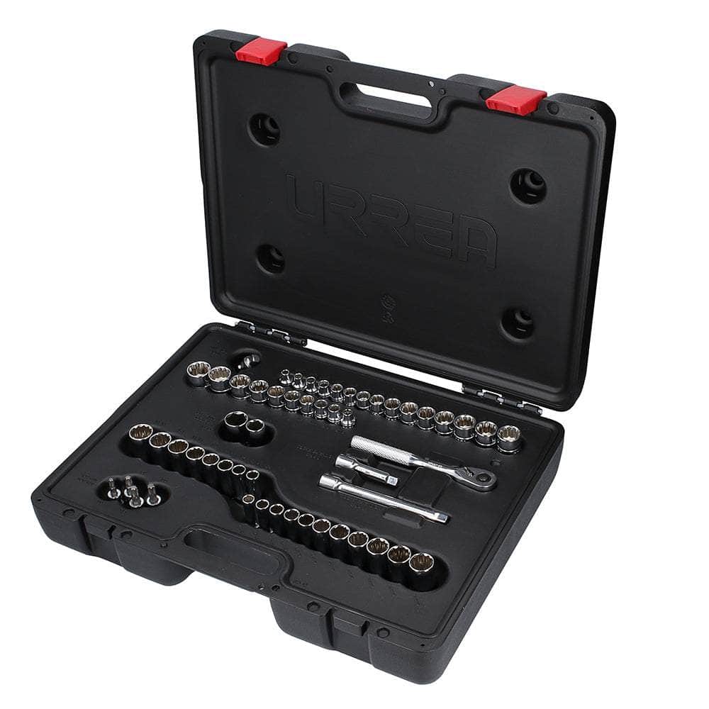 5200PA Juego de dados y accesorios cuadro de 3/8" combinado, 54 piezas, cod.5200PA Urrea Urrea