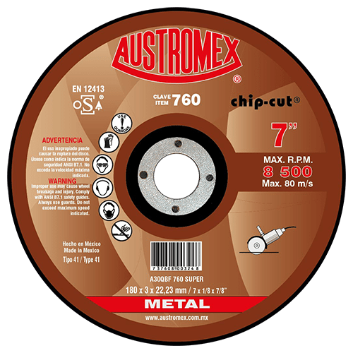 760 Austromex 760 Disco para Corte de Metal AUSTROMEX