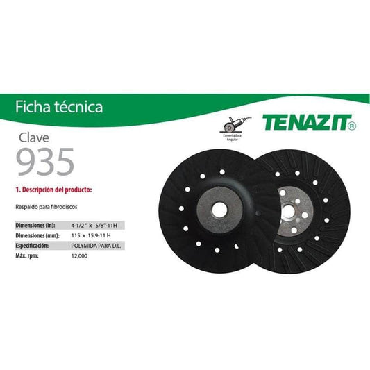 935 Austromex 935, Respaldo Para Discos De Lija 4-1/2 MARINOS DEL GOLFO