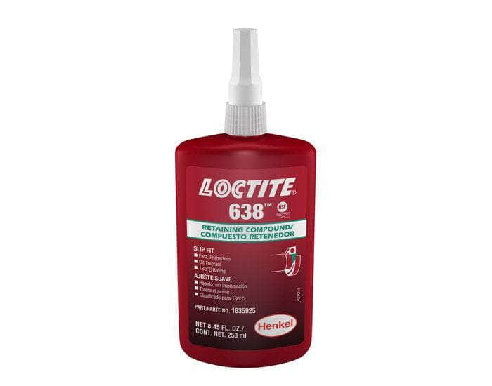 LOCTITE 638 Compuesto Retenedor Alta Resistencia, Botella 250 ml LOCTITE