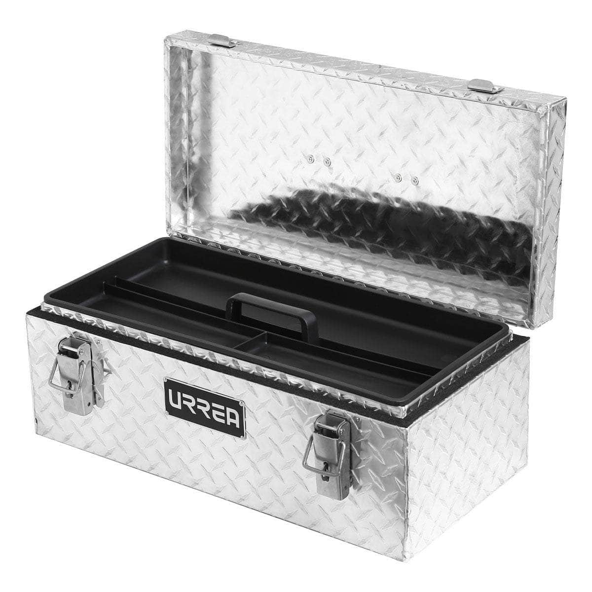 ATB24 Caja portaherramientas de aluminio 24" x 9" x 9" con charola plástica, cod.ATB24 Urrea Urrea