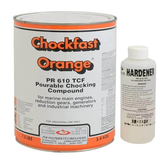 CHOCKFAST-7.5 LB Chockfast Orange (pr-610tcf) kit de 7.5 Libras Resina Epoxi MARINOS DEL GOLFO