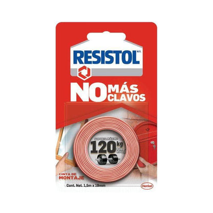 CLSRN120 Resistol Cinta No Más Clavos, Soporta Hasta 120kg. GRUPO TMG