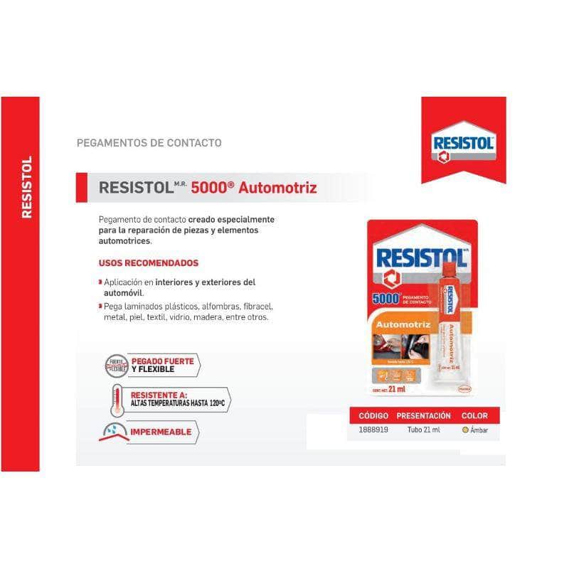 DESRP21 Resistol 5000 Automotriz, Pegamento De Contacto, 21ml GRUPO TMG