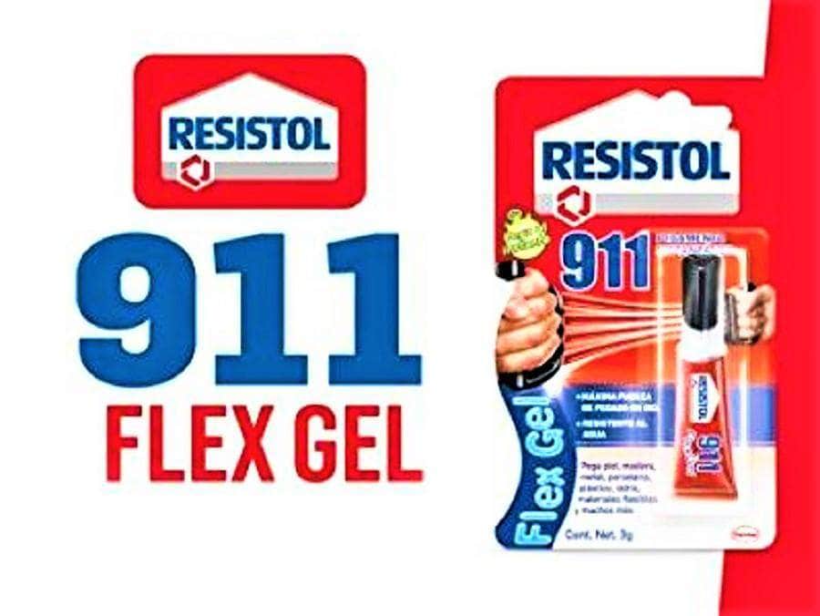 H0129 Resistol 911 Flex Gel, tubo de 3grs RESISTOL