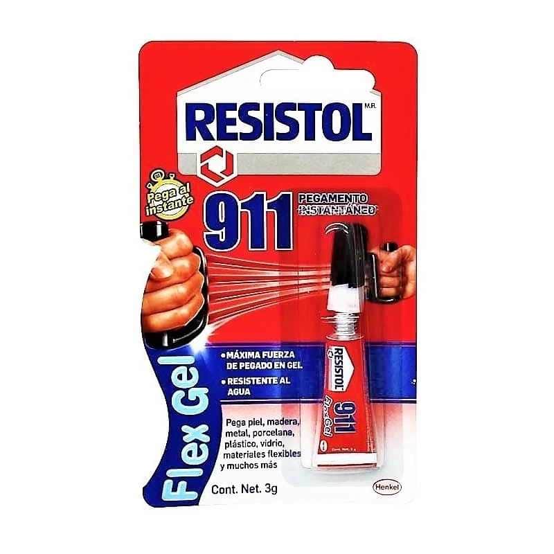 INSRP3 Resistol 911 Flexgel, Pegamento Instantaneo, 3gr (kola Loka) GRUPO TMG