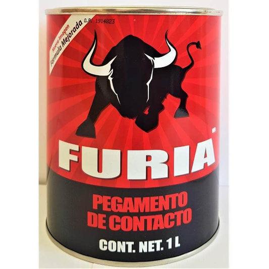 PE731P Pegamento De Contacto Amarillo, Furia, Lata De 1 Litro GRUPO TMG
