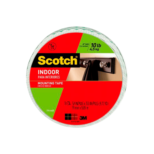 Q3M110LG Cinta de Montaje Scotch® para Interiores, 19 mm x 8.9 m, Cod. Q3M110LG 3M