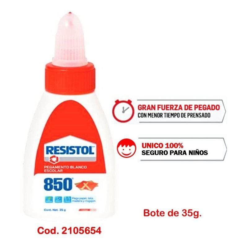 RE69850R Resistol  Blanco 850 Escolar De 35 Gramos (precio Mayoreo) GRUPO TMG