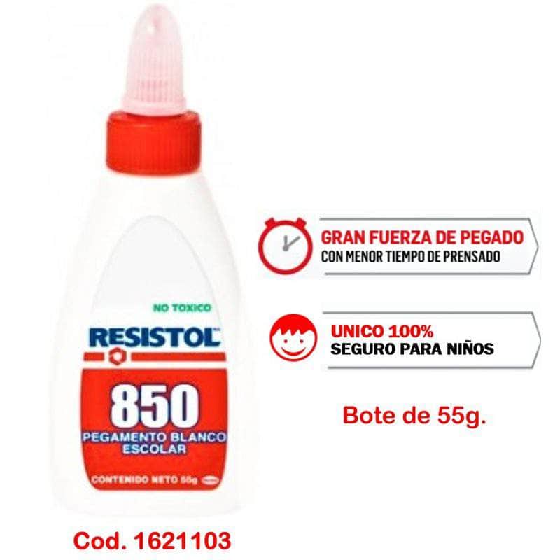 RE69850R Resistol Blanco 850 Escolar De 55 Gramos (precio Mayoreo) GRUPO TMG
